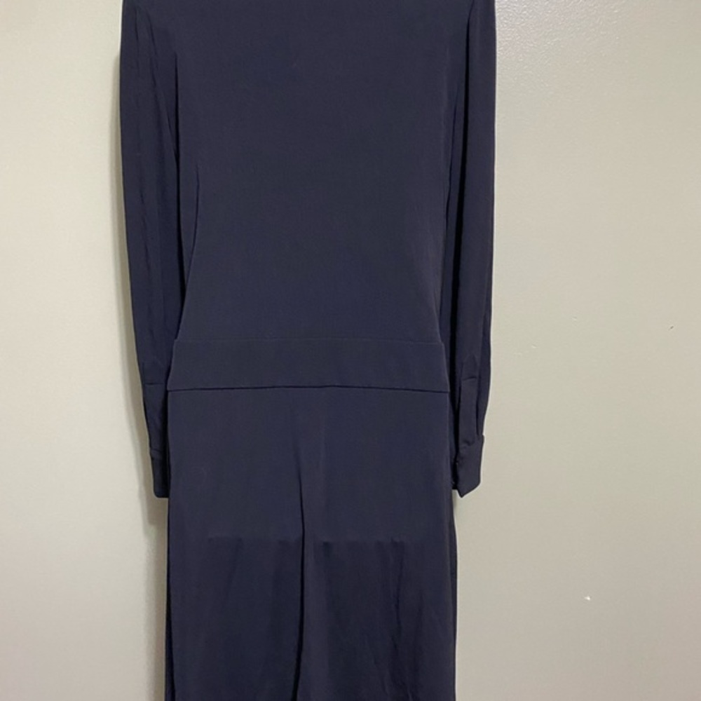 Black Long Sleeve Moda International Wrap Dress,‎ Size 6 - Picture 2 of 6